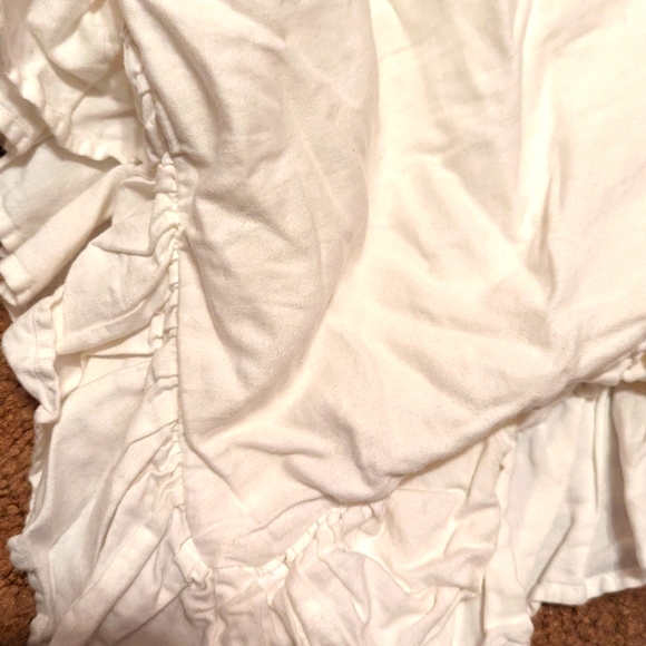 Pottery Barn Teen Bedding Full Size Pottery Barn White Ruffle Duvet